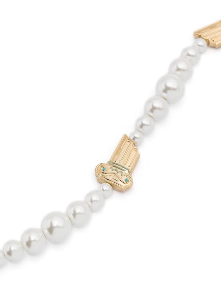 Gradient Pearl Column Necklace