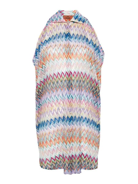 Zigzag Pattern Oversized Shirt