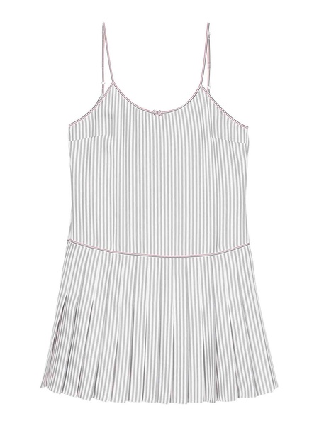Striped Pleated Minidress