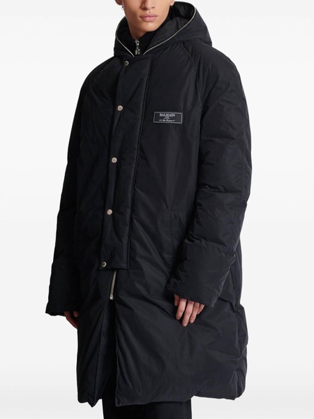 Label Long Down Jacket