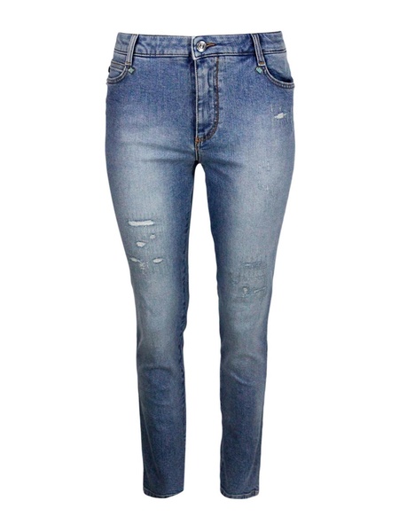 Cabochon detailed jeans