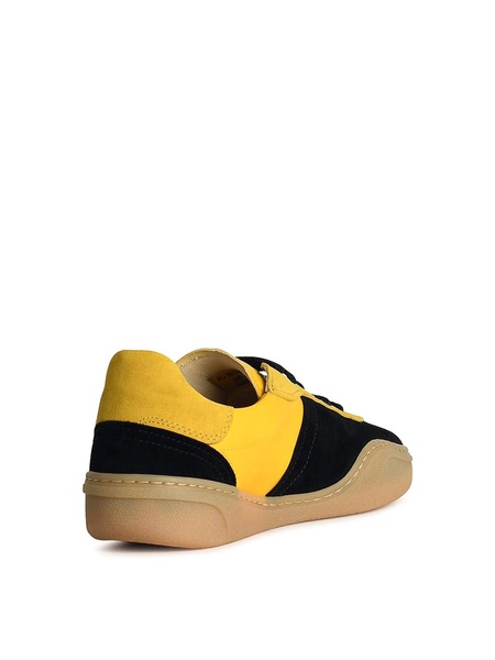 Bars Yellow Leather Sneakers