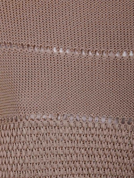 Polished Viscose Ribbon Sweater
