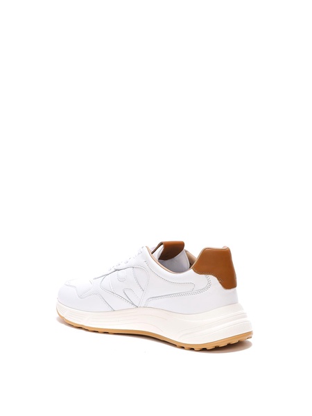 White leather sneakers