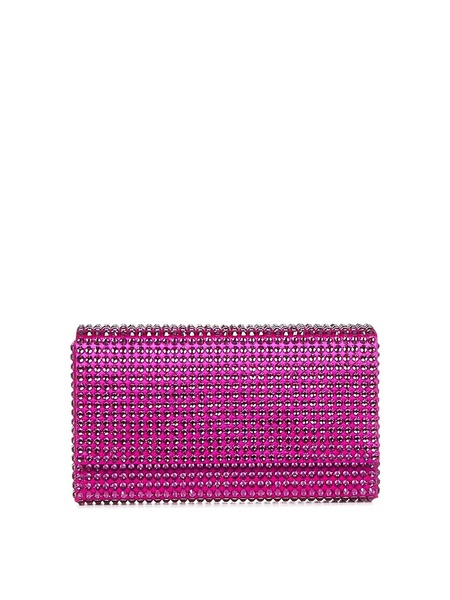 Fuchsia Clutch with Crystals
