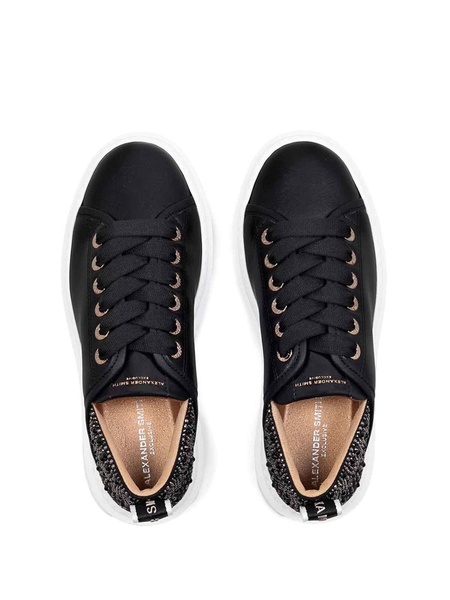 Wembley Black Leather Sneaker