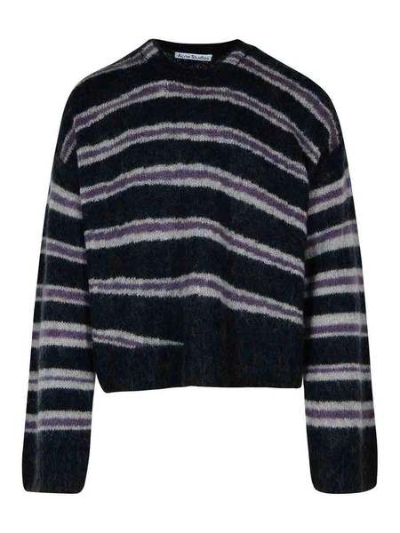 Grey Nylon Blend Sweater