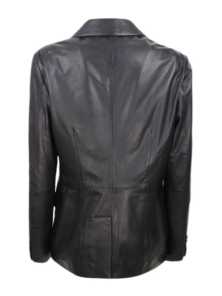 Leather blazer