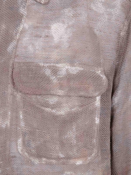 Dirty Effect Linen And Cotton Shirt