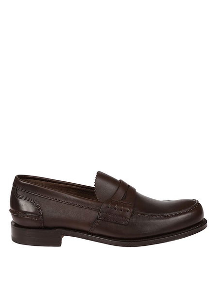 Pembrey brown leather loafers