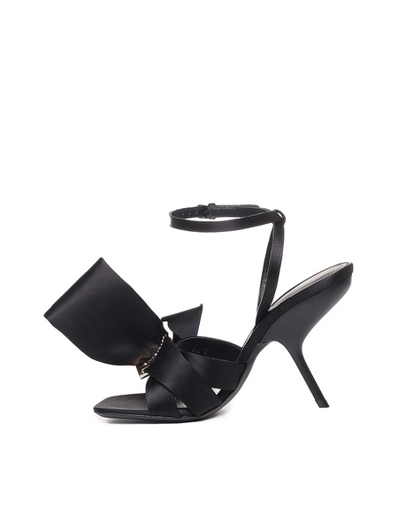 Fiocco satin sandals