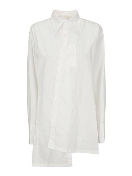 White r-asymmetric shirt