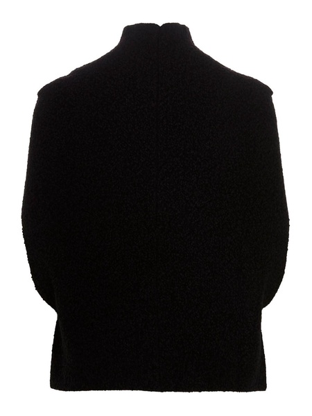Wool blend cape