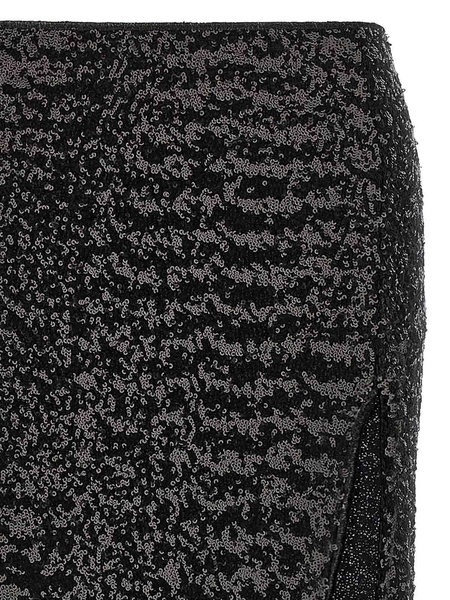 Paillettes Long Skirt