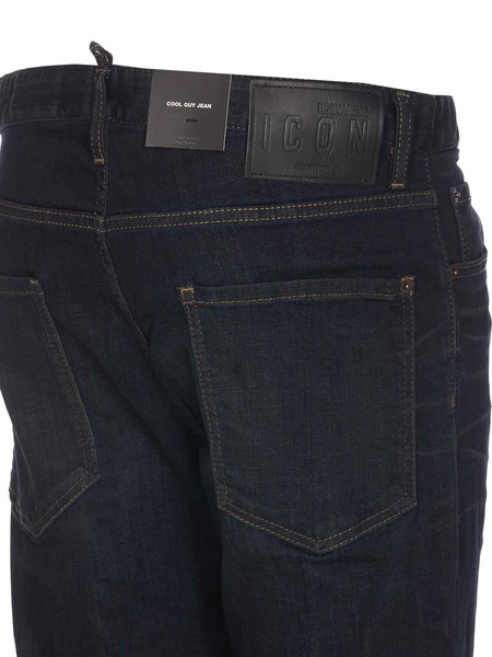 Black bro jeans with frontal buttons