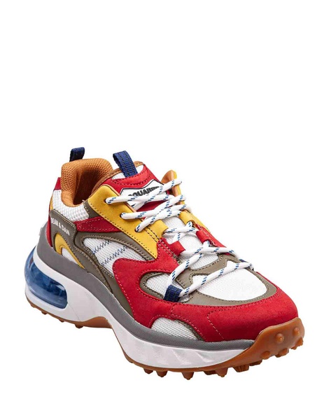 Bubble Sneakers In Multicolor Suede And Mesh