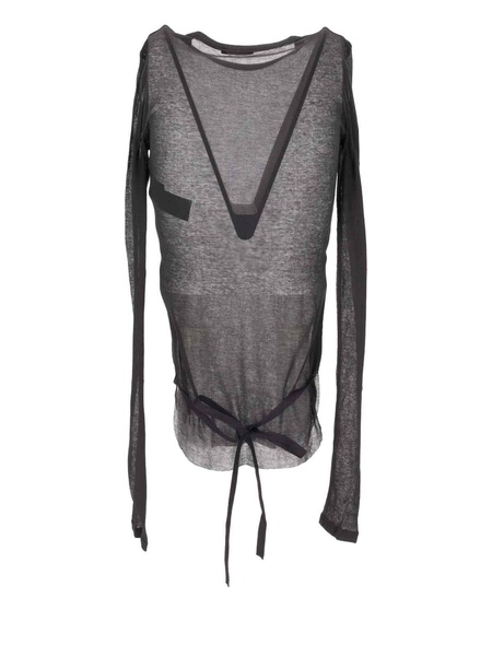 Cropped Long Sleeve Top Light Cotton