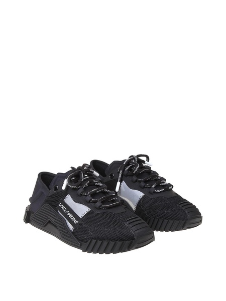NS1 mixed materials slip ons