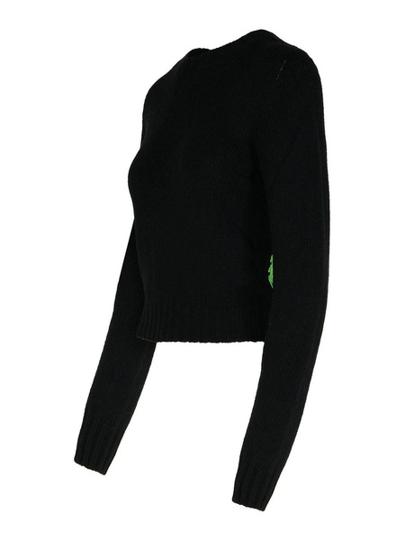 Dark Grey Merino Wool Blend Sweater