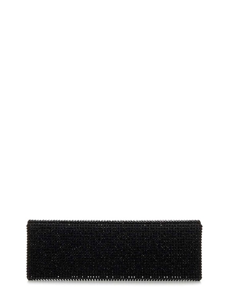 Black Silk Satin Clutch