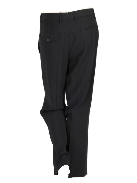 Cropped Trousers Viscose Wool Twil