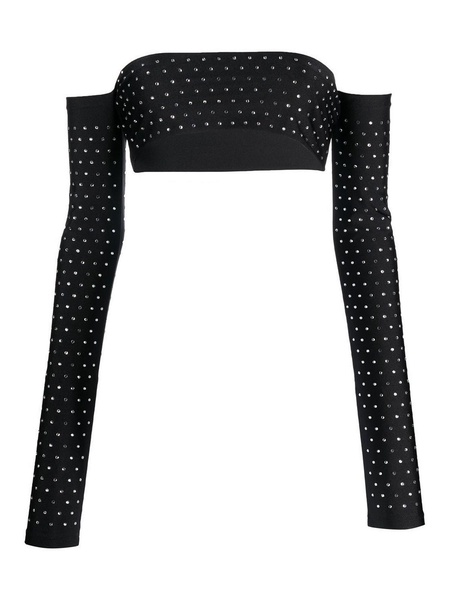 Studded off shoulder top