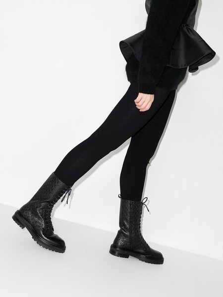 Cora tall leather bikers