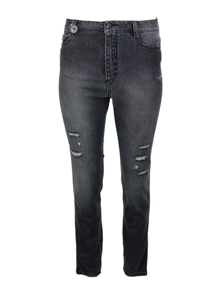 Jewel detailed jeans
