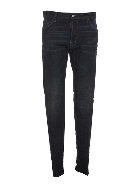 Black bro jeans with frontal buttons