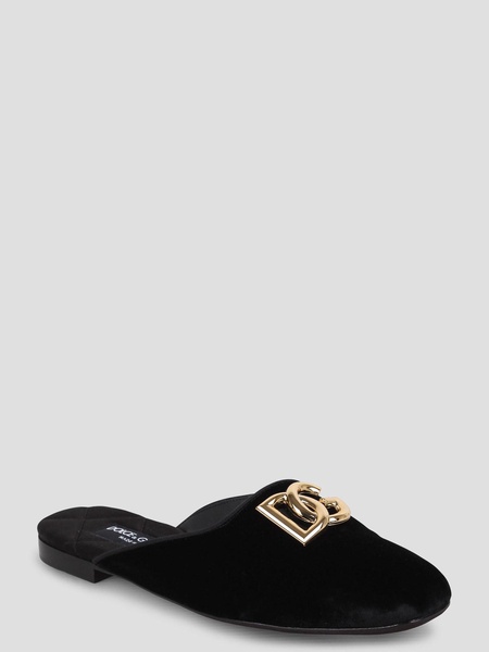 Slippers With Logo Plaque