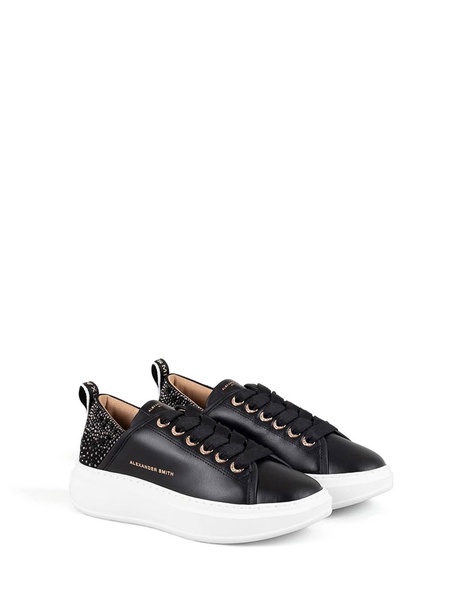 Wembley Black Leather Sneaker