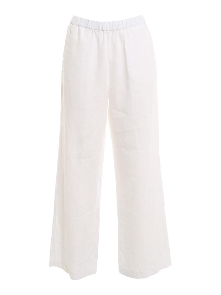 Linen wide leg trousers