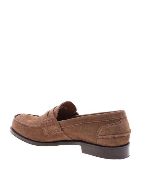 Pembrey loafers in brown suede