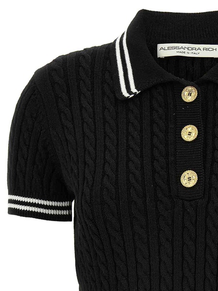 Braided Polo Shirt