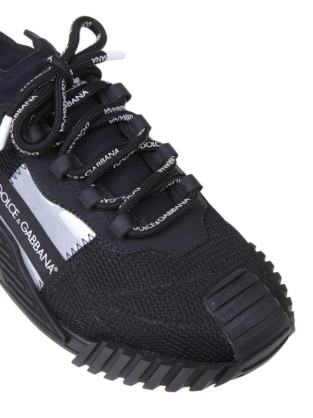 NS1 mixed materials slip ons