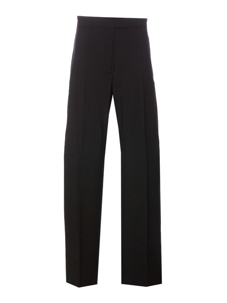 Black Pants Zip And Hook Closure Wide Model