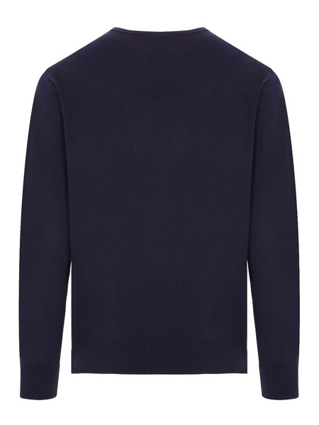 Round Neck Sweater Blue Sand