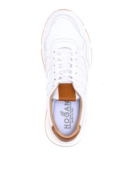 White leather sneakers