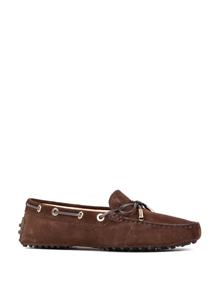 Heaven lace detail nubuck loafers