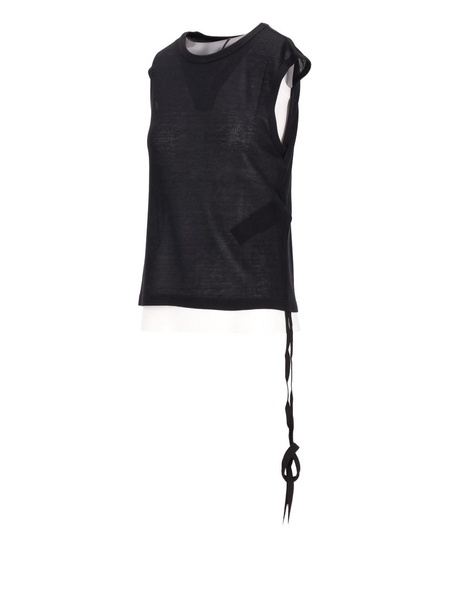 Biba Sleeveless Top Viscose Cotton Rib