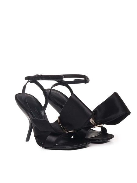 Fiocco satin sandals