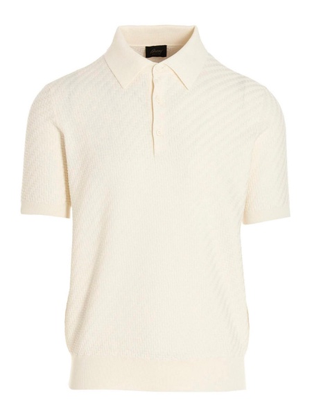 Knit polo shirt