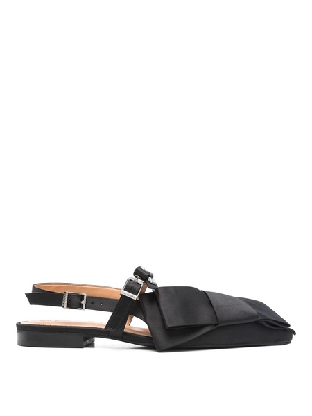 Big Bow Slingback Ballerina Satin