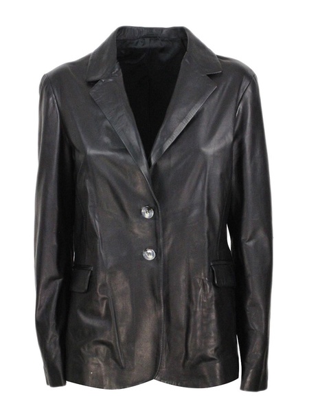Leather blazer