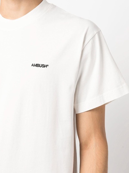 Embroidered-logo detail T-shirt