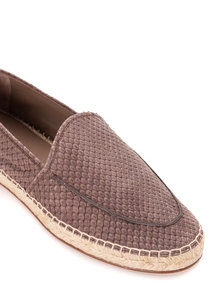 Leather espadrilles
