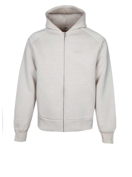 Unisex cream colored neoprene sweatshirt