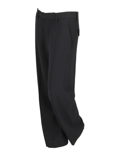 Cropped Trousers Viscose Wool Twil