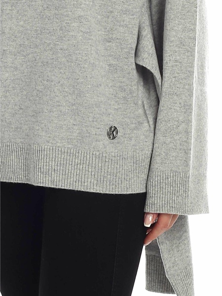 Melange light grey pullover