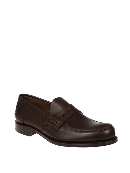 Pembrey brown leather loafers